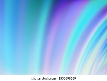 Light BLUE vector background with bent ribbons. Modern gradient abstract illustration with bandy lines. Textured wave pattern for backgrounds.