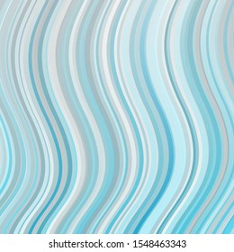 Light BLUE vector background with bent lines. Colorful geometric sample with gradient curves.  Best design for your posters, banners.