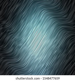 Light BLUE vector background with bent lines. Colorful geometric sample with gradient curves.  Pattern for websites, landing pages.