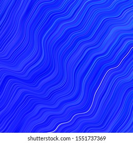 Light BLUE vector background with bent lines. Abstract illustration with bandy gradient lines. Smart design for your promotions.