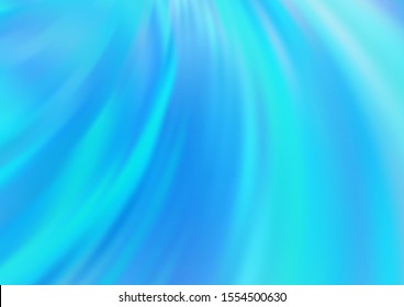 Light BLUE vector background with bent lines. A completely new color illustration in marble style. The best blurred design for your business.