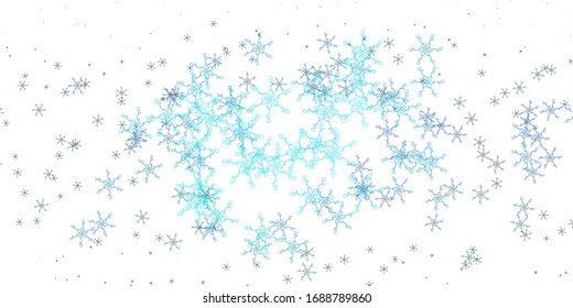 Light BLUE vector background with bent lines. Illustration in abstract style with gradient curved.  Template for your UI design.