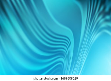 Light BLUE vector background with bent lines. An elegant bright illustration with gradient. A completely new template for your design.