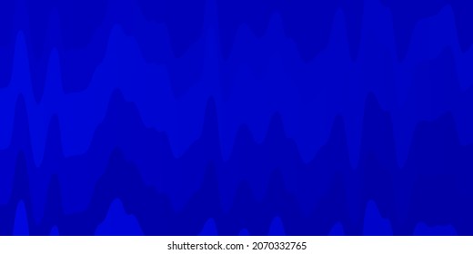 Light BLUE vector background with bent lines. Abstract illustration with bandy gradient lines. Pattern for websites, landing pages.