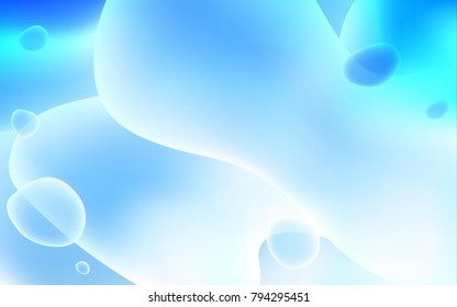 Light BLUE vector background with bent lines. Colorful illustration in abstract memphis style with gradient. New composition for your brand book.