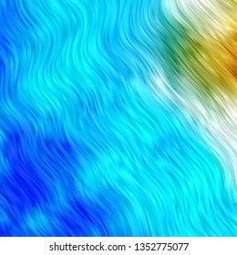 Light BLUE vector background with bows. Abstract illustration with bandy gradient lines. Pattern for ads, commercials.