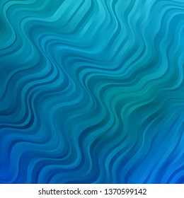 Light BLUE vector background with bows. Illustration in abstract style with gradient curved.  Best design for your posters, banners.