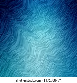 Light BLUE vector background with bows. Bright illustration with gradient circular arcs. Pattern for websites, landing pages.