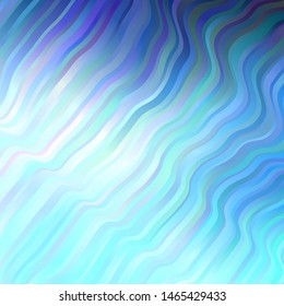 Light BLUE vector background with bows. Colorful illustration, which consists of curves. Pattern for websites, landing pages.