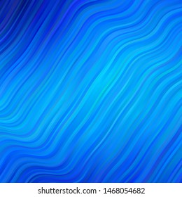 Light BLUE vector background with bows. Colorful illustration, which consists of curves. Pattern for ads, commercials.