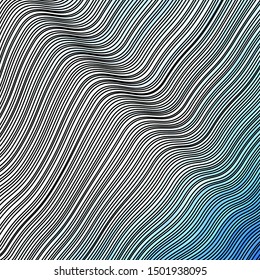 Light BLUE vector background with bows. Colorful illustration in circular style with lines. Template for cellphones.