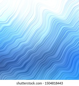 Light BLUE vector background with bows. Gradient illustration in simple style with bows. Pattern for ads, commercials.