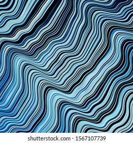 Light BLUE vector background with bows. Abstract illustration with bandy gradient lines. Smart design for your promotions.