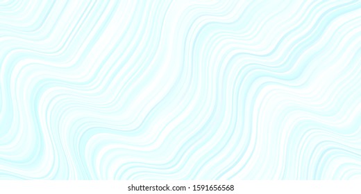 Light BLUE vector background with bows. Colorful geometric sample with gradient curves.  Smart design for your promotions.