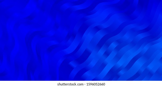 Light BLUE vector background with bows. Illustration in abstract style with gradient curved.  Best design for your posters, banners.