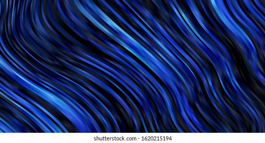 Light BLUE vector background with bows. Illustration in abstract style with gradient curved.  Smart design for your promotions.