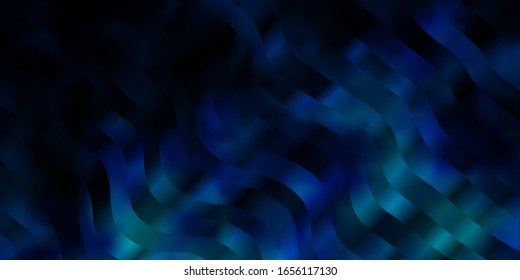 Light BLUE vector background with bows. Colorful abstract illustration with gradient curves. Best design for your ad, poster, banner.
