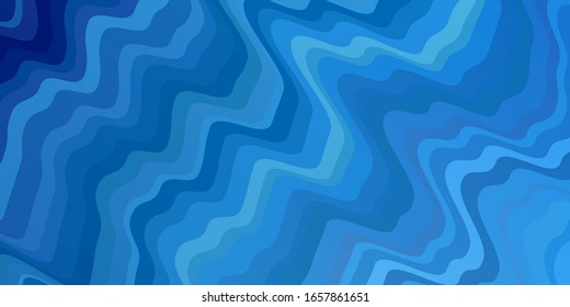 Light BLUE vector background with bows. Colorful illustration, which consists of curves. Pattern for websites, landing pages.