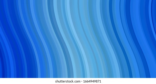 Light BLUE vector background with bows. Colorful illustration, which consists of curves. Pattern for booklets, leaflets.