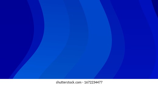 Fondo vectorial AZUL claro con arcos. Ilustración degradada en estilo simple con arcos. Plan para folletos y folletos comerciales