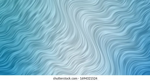 Light BLUE vector background with bows. Colorful illustration with curved lines. Design for your business promotion.
