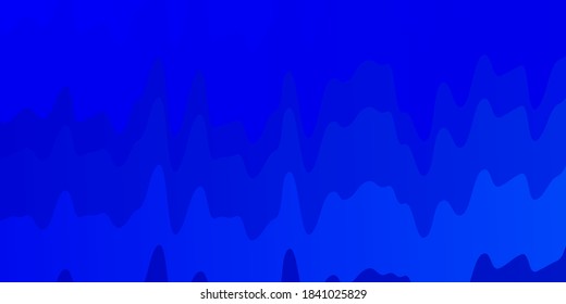 Light BLUE vector background with bows. Colorful abstract illustration with gradient curves. Pattern for busines booklets, leaflets