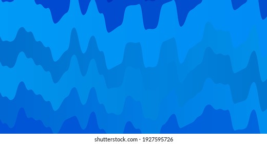 Fondo vectorial AZUL claro con arcos. Ilustración colorida en estilo circular con líneas. Plantilla para teléfonos móviles.