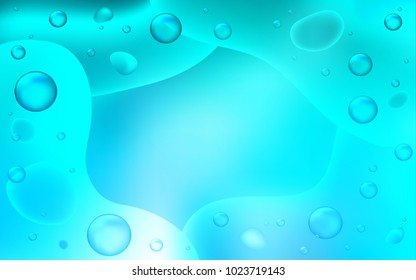 Light BLUE vector background with bubble shapes. Shining illustration, which consist of blurred lines, circles. Pattern for your business design.
