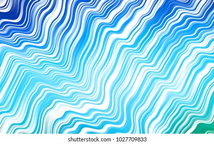 Light BLUE vector background with bubble shapes. Shining crooked illustration in marble style. Pattern for your business design.