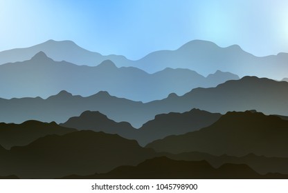 Light BLUE vector background with bubble shapes. Glitter abstract illustration with wry lines. The template for cell phone backgrounds.