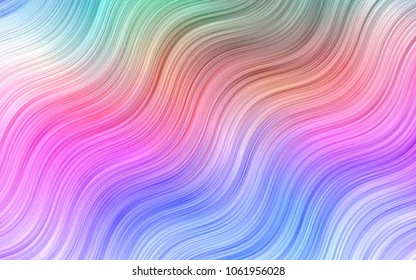 Light BLUE vector background with bubble shapes. A vague circumflex abstract illustration with gradient. A completely new template for your business design.