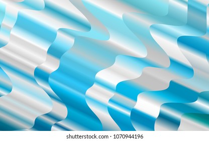 Light BLUE vector background with bubble shapes. A vague circumflex abstract illustration with gradient. Marble style for your business design.