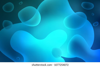 Light BLUE vector background with bubble shapes. An elegant bright illustration with gradient. The template for cell phone backgrounds.