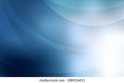 Light BLUE vector background with bubble shapes. Glitter abstract illustration with wry lines. Marble style for your business design.