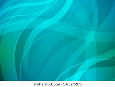 Light BLUE vector background with bubble shapes. Glitter abstract illustration with wry lines. A completely new marble design for your business.