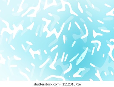 Light BLUE vector background with bubble shapes. Shining illustration, which consist of blurred lines, circles. The best blurred design for your business.