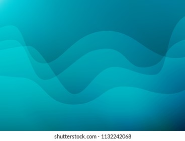 Light BLUE vector background with bubble shapes. Glitter abstract illustration with wry lines. Textured wave pattern for backgrounds.