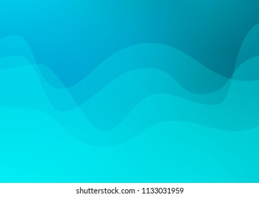 Light BLUE vector background with bubble shapes. A vague circumflex abstract illustration with gradient. A new texture for your  ad, booklets, leaflets.
