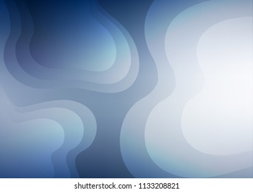 Light BLUE vector background with bubble shapes. Shining crooked illustration in marble style. The template for cell phone backgrounds.