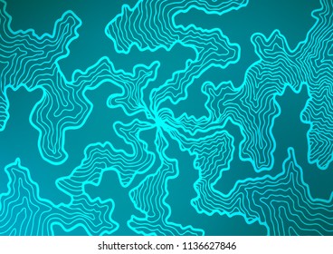 Light BLUE vector background with bubble shapes. Creative illustration in halftone marble style with gradient. A completely new template for your business design.