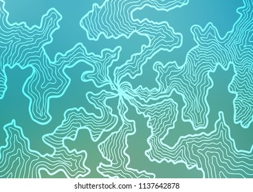 Light BLUE vector background with bubble shapes. Colorful illustration in abstract marble style with gradient. A completely new template for your business design.