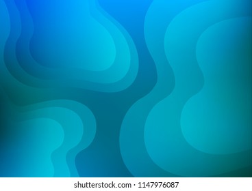 Light BLUE vector background with bubble shapes. An elegant bright illustration with gradient. A completely new template for your business design.