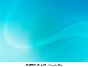 Light BLUE vector background with bubble shapes. Shining illustration, which consist of blurred lines, circles. The template for cell phone backgrounds.