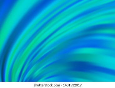 Light BLUE vector background with bubble shapes. Modern gradient abstract illustration with bandy lines. The elegant pattern for brand book.