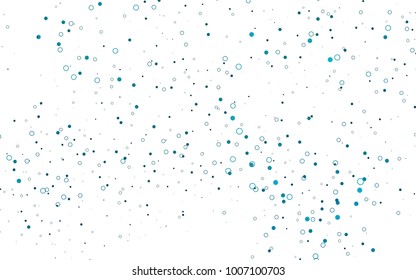 Light BLUE vector  background with bubbles. Blurred decorative design in abstract style with bubbles. Beautiful design for your business natural advert.