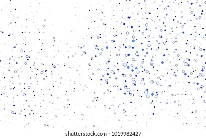 Light BLUE vector  background with bubbles. Blurred decorative design in abstract style with bubbles. The pattern can be used for ads, leaflets of liquid.