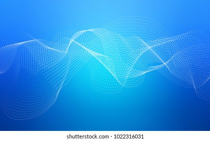 Light BLUE vector background with bubbles. Beautiful colored illustration with blurred circles in nature style. New design for ad, poster, banner of your website.