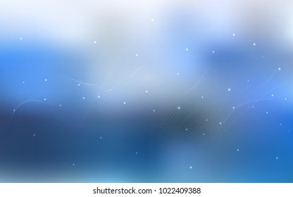 Light BLUE vector background with bubbles. Illustration with set of shining colorful abstract circles. Beautiful design for your business natural advert.