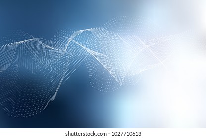 Light BLUE vector background with bubbles. Modern abstract illustration with colorful water drops. Pattern can be used as texture of water, rain drops.