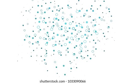 Light BLUE vector  background with bubbles. Blurred decorative design in abstract style with bubbles. Pattern can be used as texture of water, rain drops.
